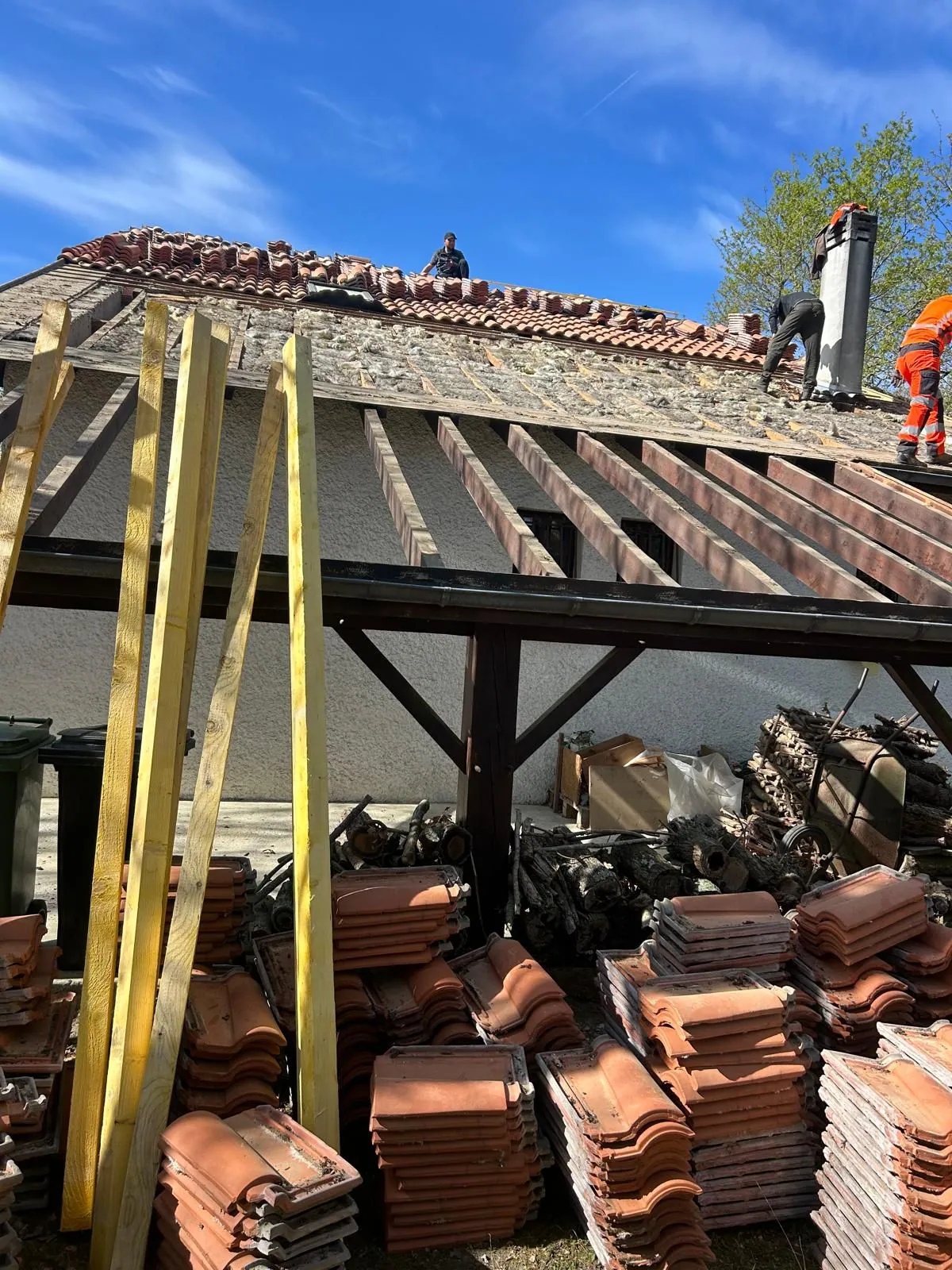 Chantier de couverture en Gironde