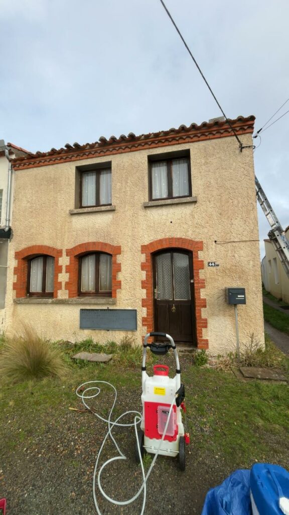 Chantier couverture — travail en hauteur — CP Rénovation Gironde