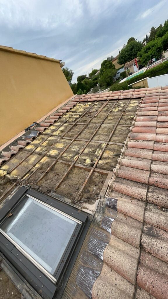 Réfection partielle toiture — résultat — CP Rénovation Gironde